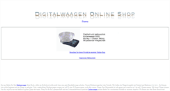 Desktop Screenshot of kuechenwaage.digitalwaagen-shop.de