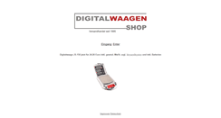 Desktop Screenshot of digitalwaagen-shop.de