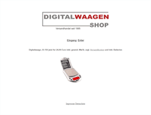 Tablet Screenshot of digitalwaagen-shop.de